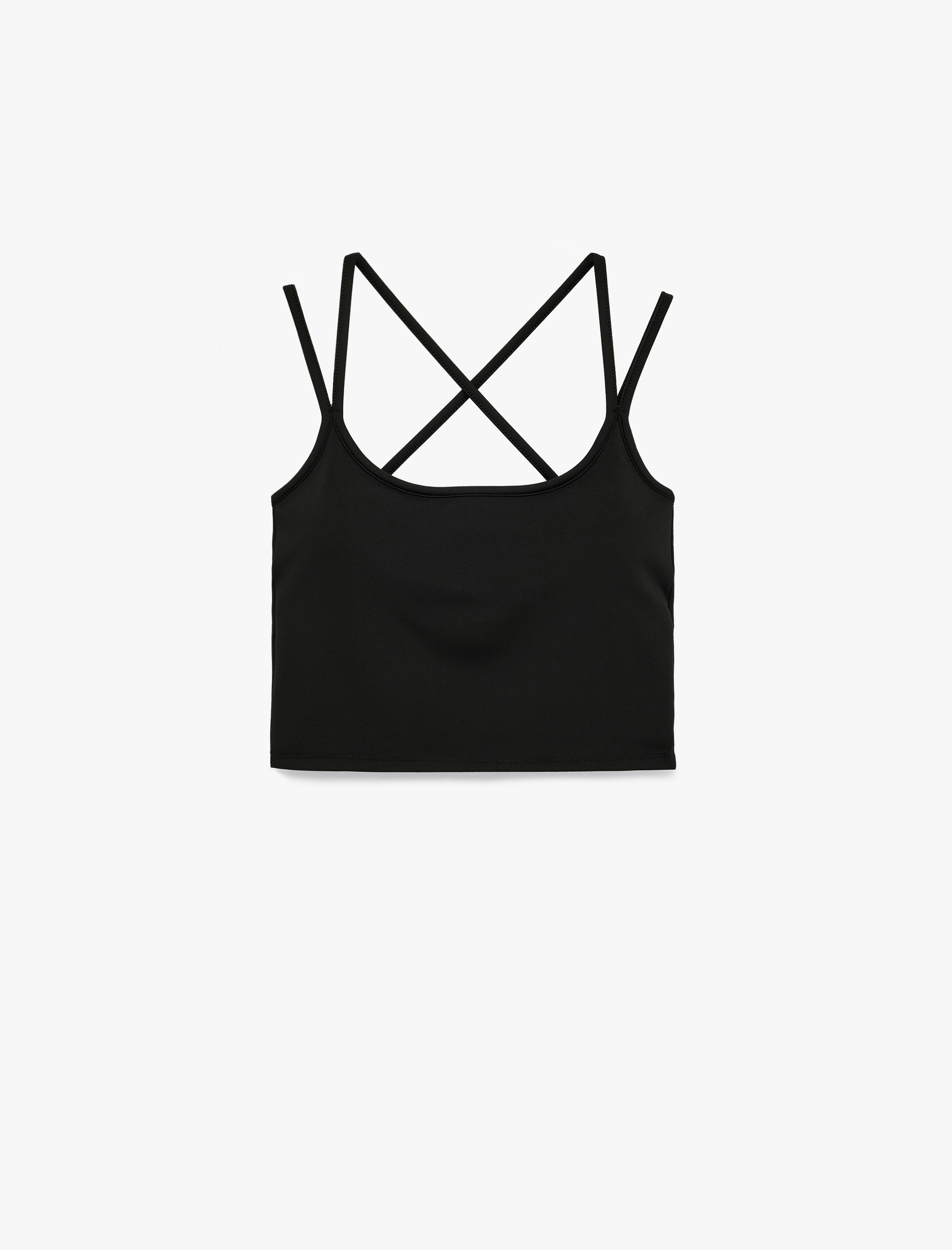   İp Askılı Sırt Detaylı Kolsuz Sporcu Sütyeni