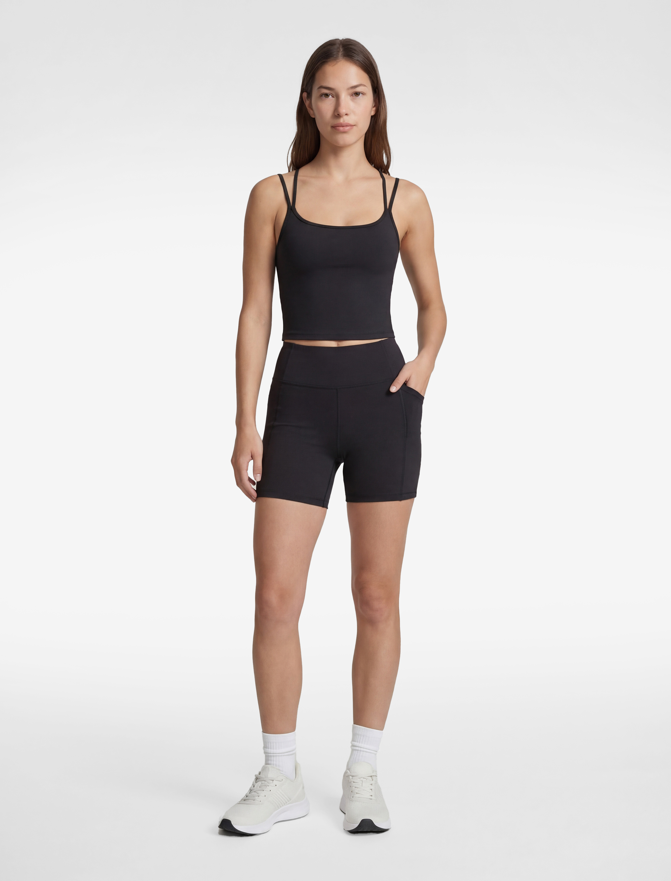   İp Askılı Sırt Detaylı Kolsuz Sporcu Sütyeni