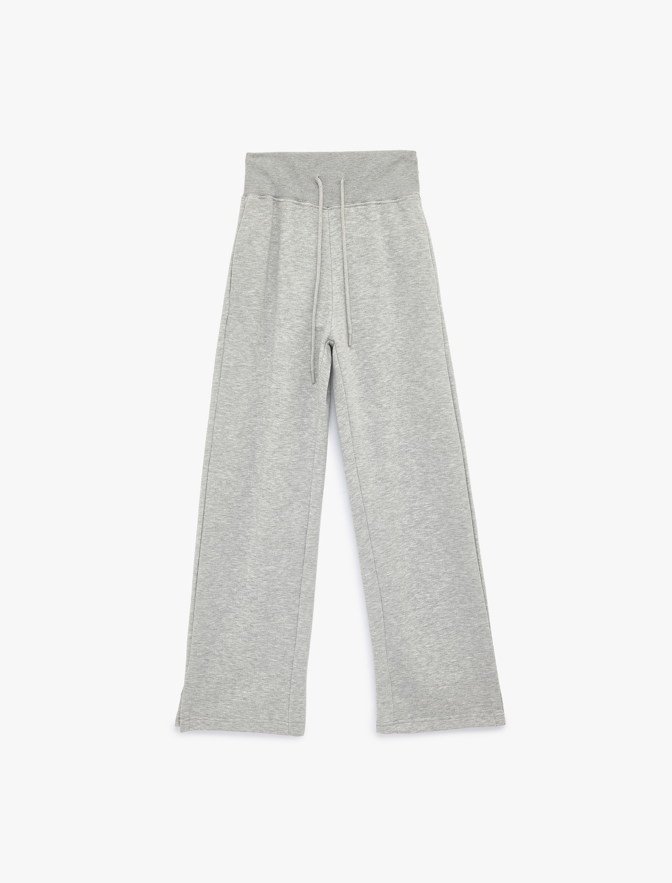   Yüksek Bel Geniş Paça Bağcıklı Spor Eşofman Altı