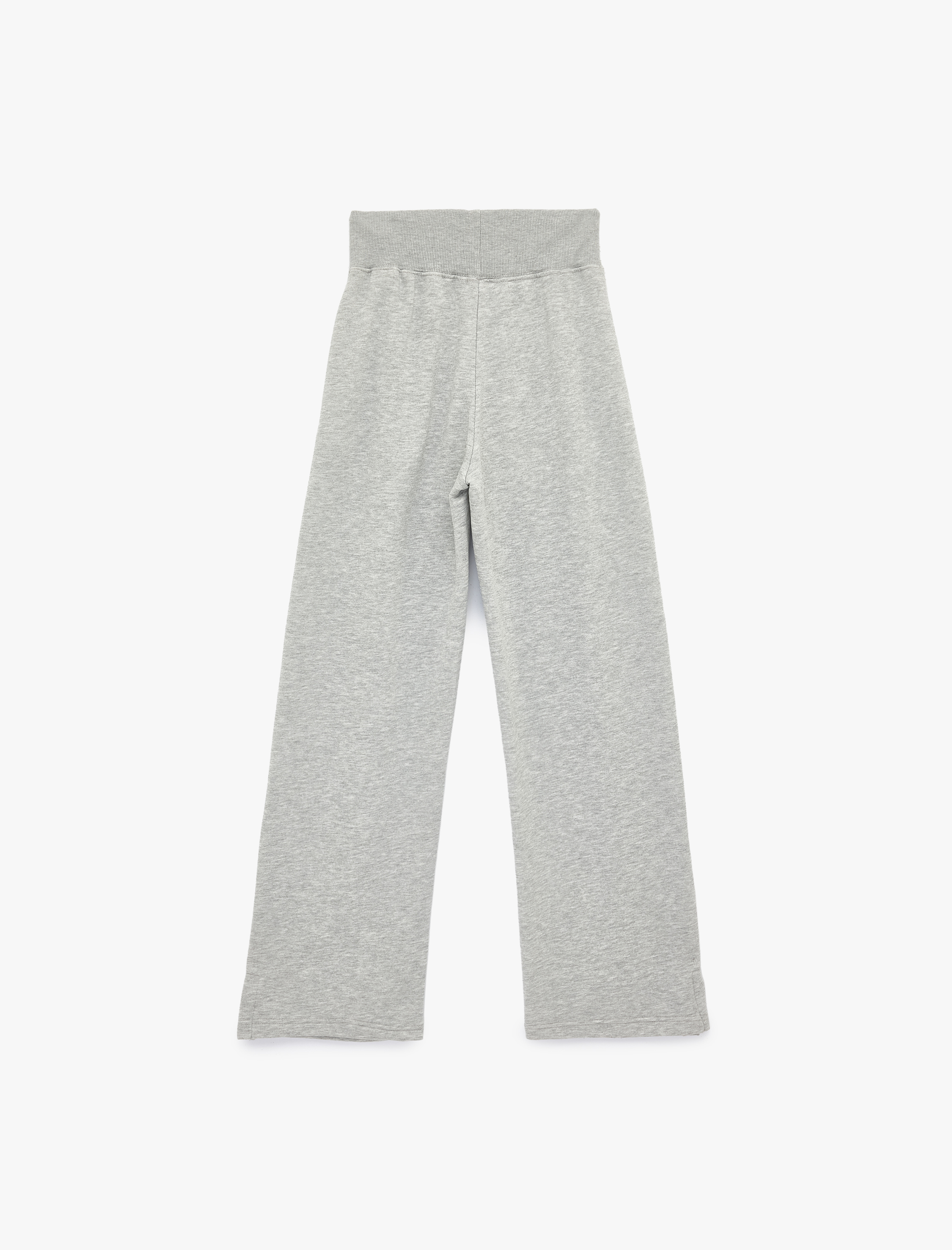   Yüksek Bel Geniş Paça Bağcıklı Spor Eşofman Altı