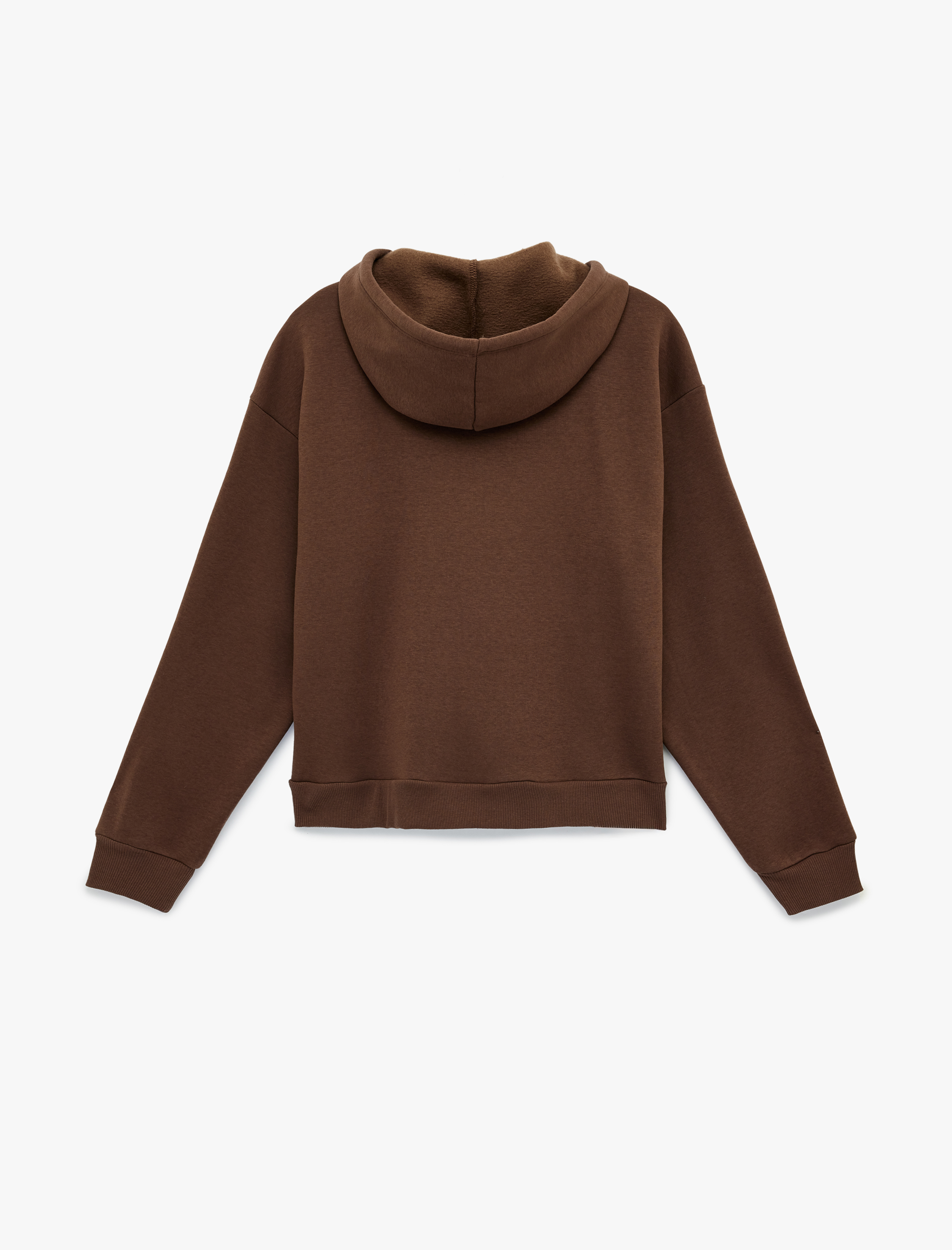   Fermuarlı Cep Detaylı Kapüşonlu Oversize Sweatshirt
