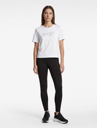 Pamuklu Slim Fit Kısa Kollu Bisiklet Yaka Spor Tişört