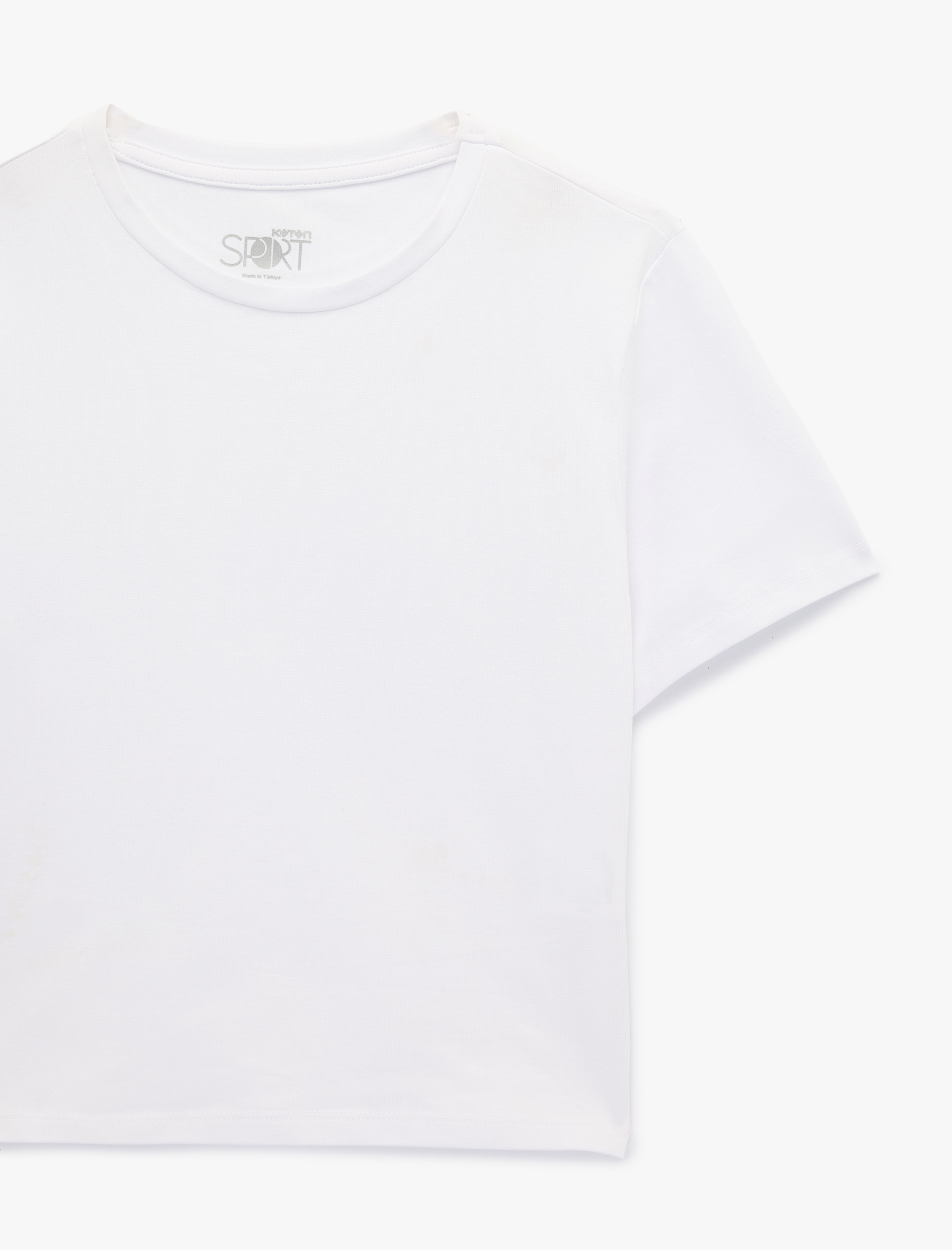   Pamuklu Slim Fit Kısa Kollu Bisiklet Yaka Spor Tişört