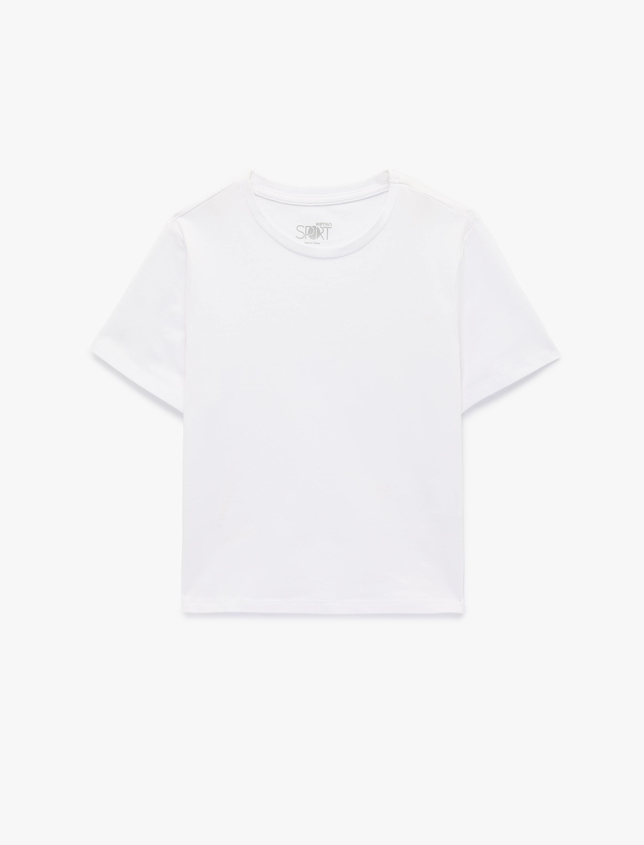   Pamuklu Slim Fit Kısa Kollu Bisiklet Yaka Spor Tişört