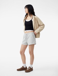 Pamuklu Cepli Beli Bağcıklı Mini Şort