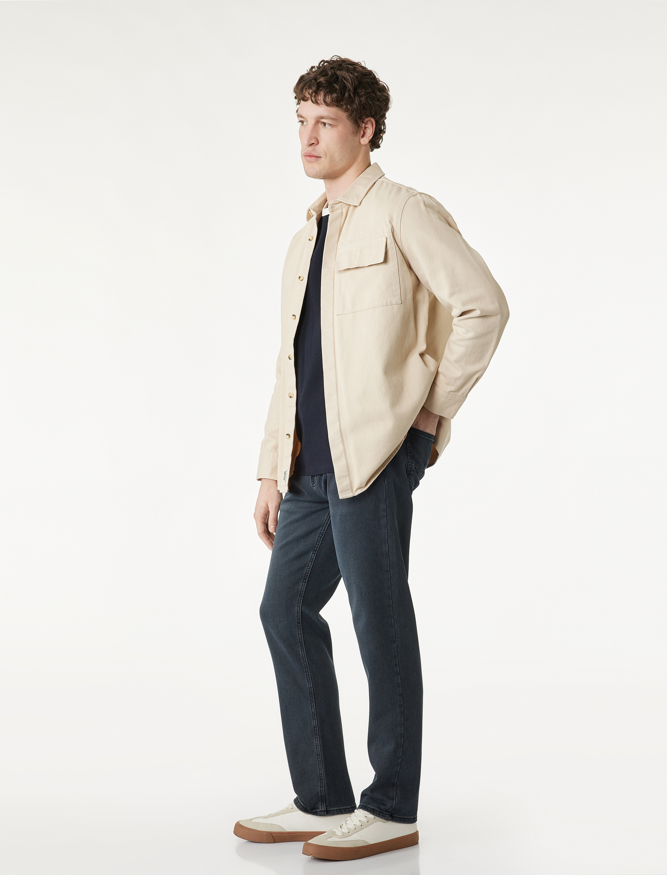   Normal Bel Cepli Pamuklu Slim Fit Jean Pantolon - Brad Jean