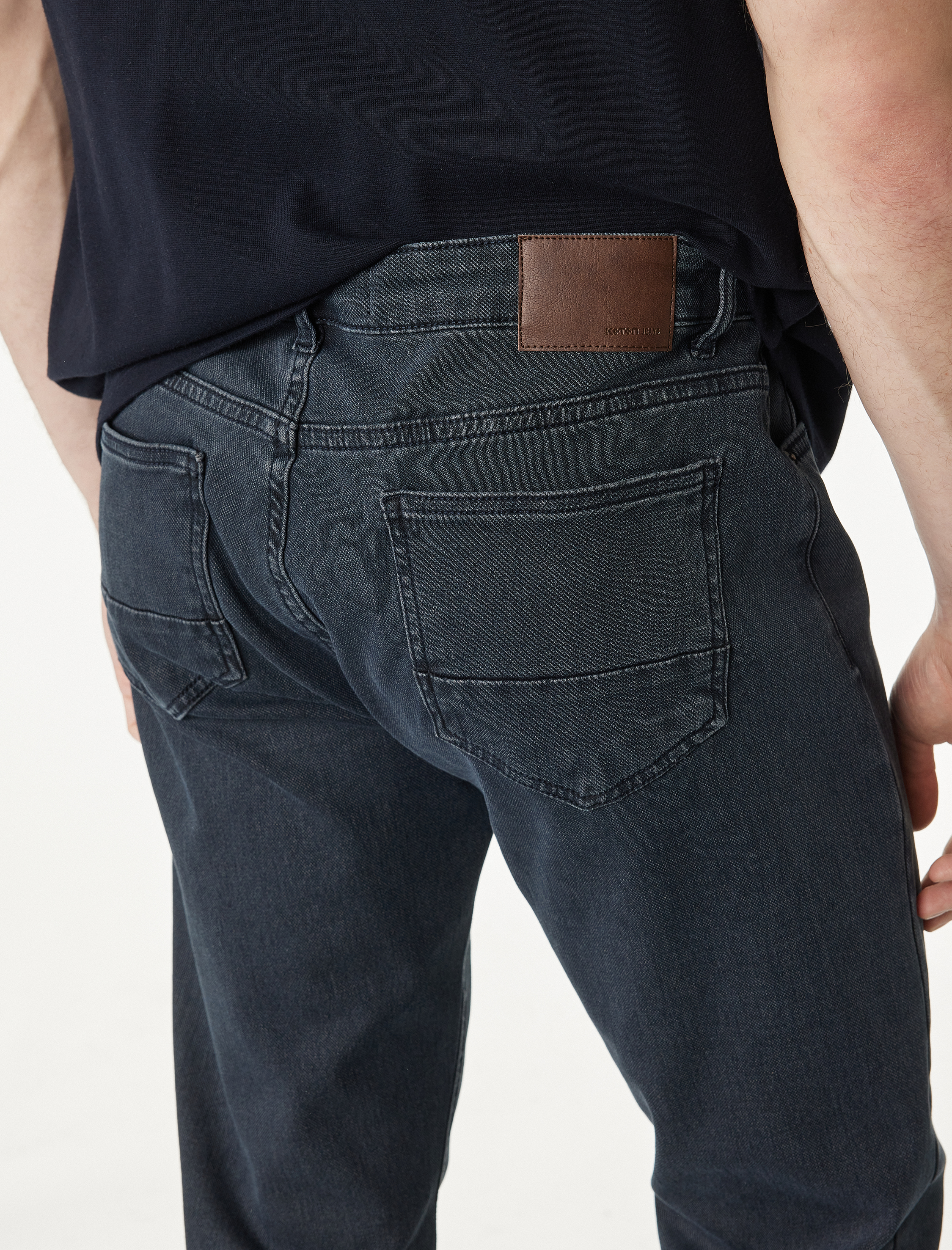   Normal Bel Cepli Pamuklu Slim Fit Jean Pantolon - Brad Jean