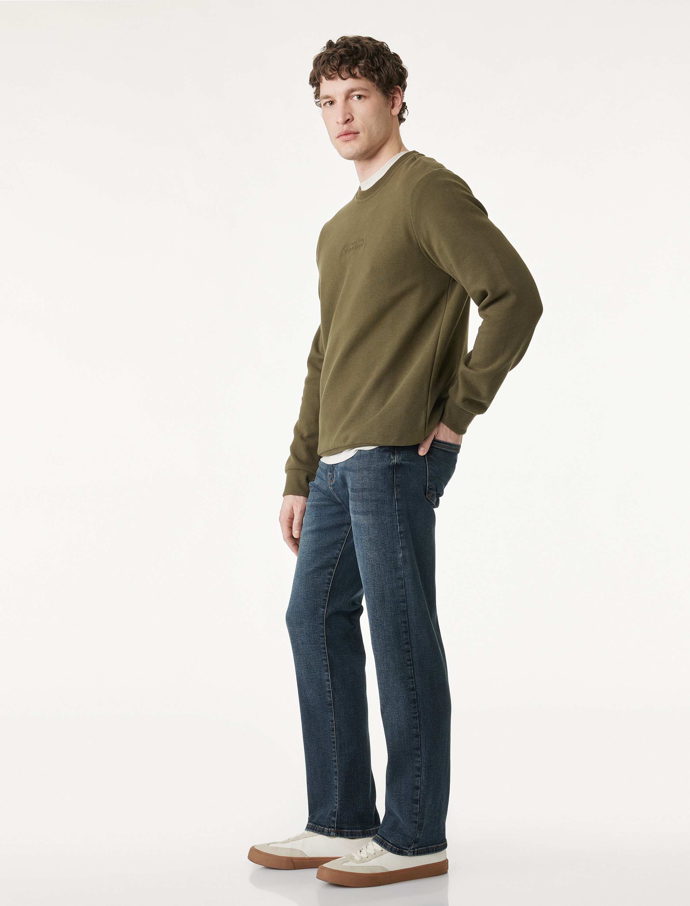   Normal Bel Cepli Straight Fit Jean Pantolon - Mark Jean