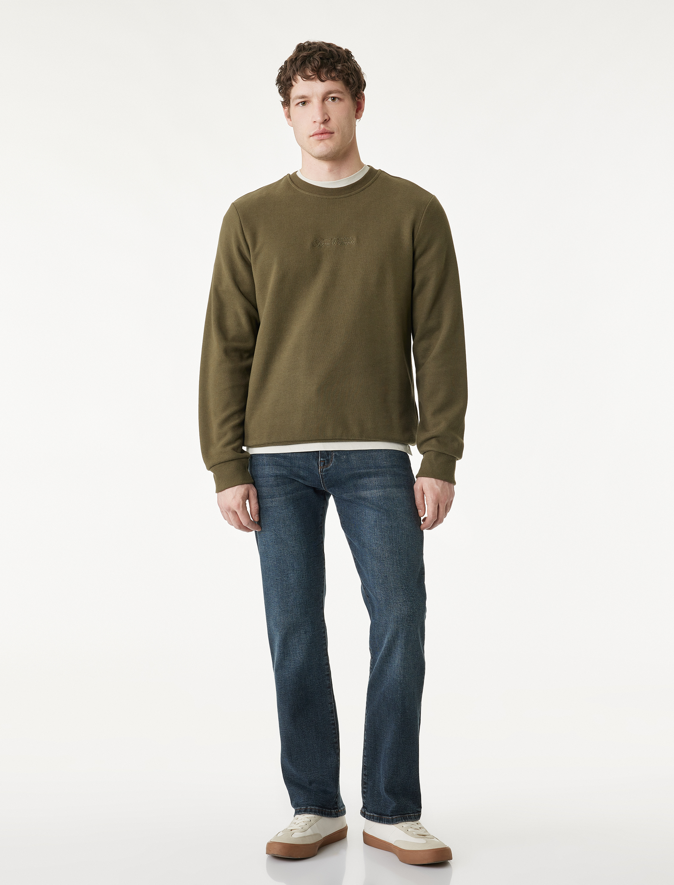   Normal Bel Cepli Straight Fit Jean Pantolon - Mark Jean