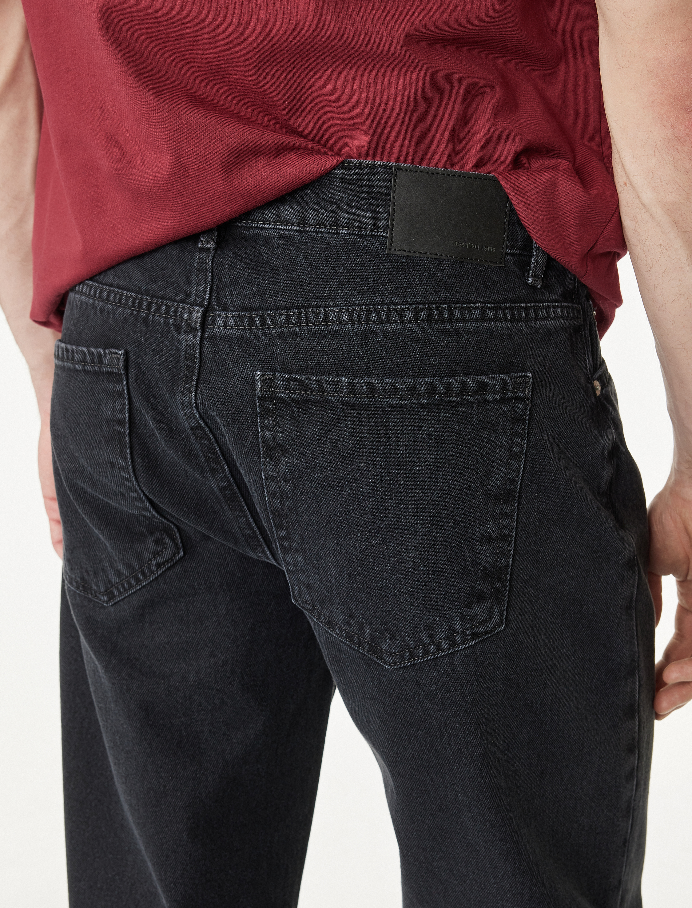   Pamuklu Normal Bel Vintage Straight Fit Jean Pantolon