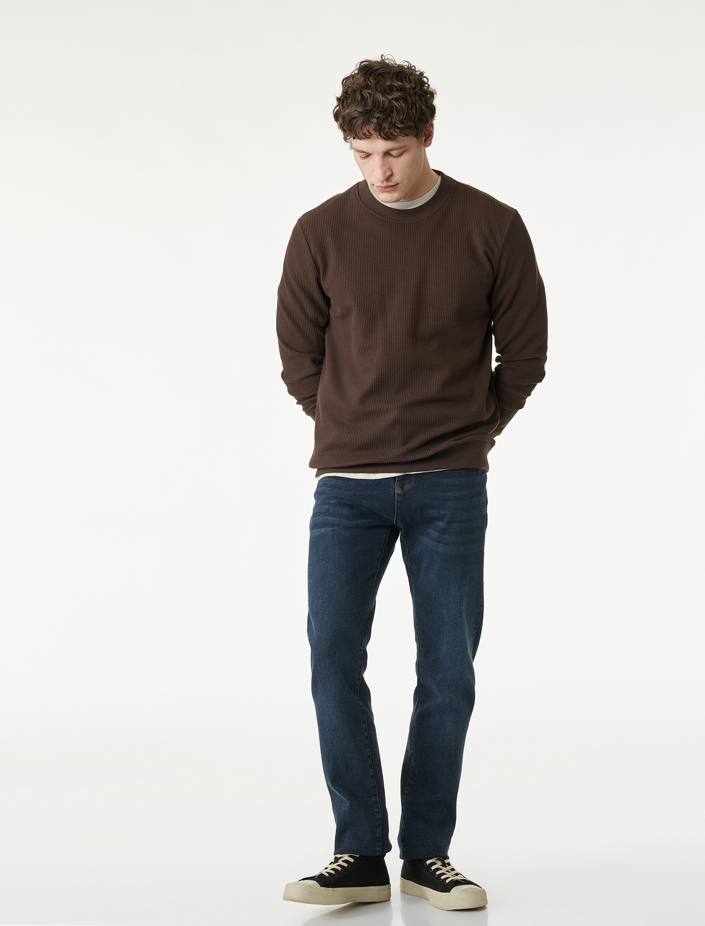 Normal Bel Slim Fit Pamuklu Jean Pantolon - Brad Jean