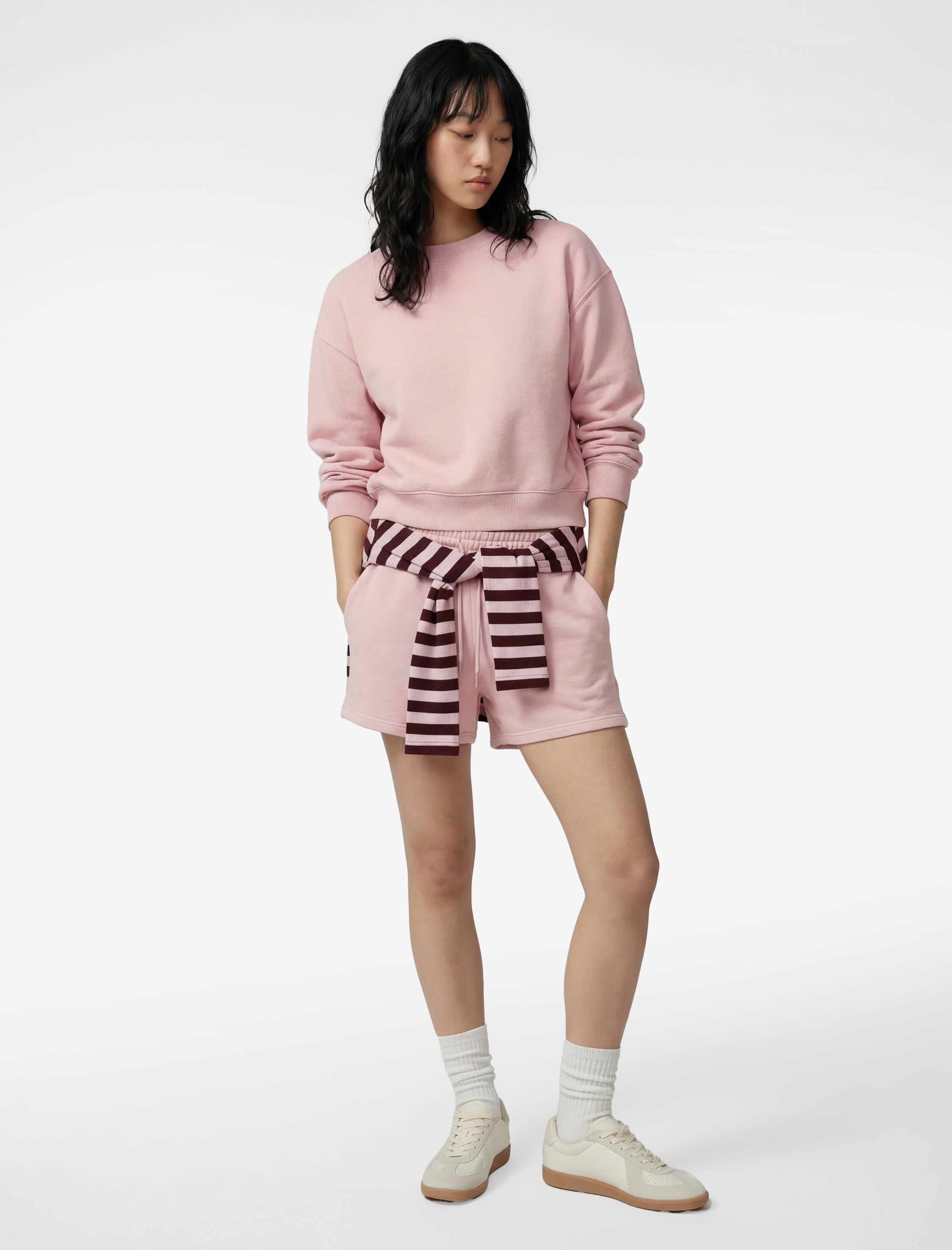   Cepli Beli Bağcıklı Pamuklu Slim Fit Mini Şort