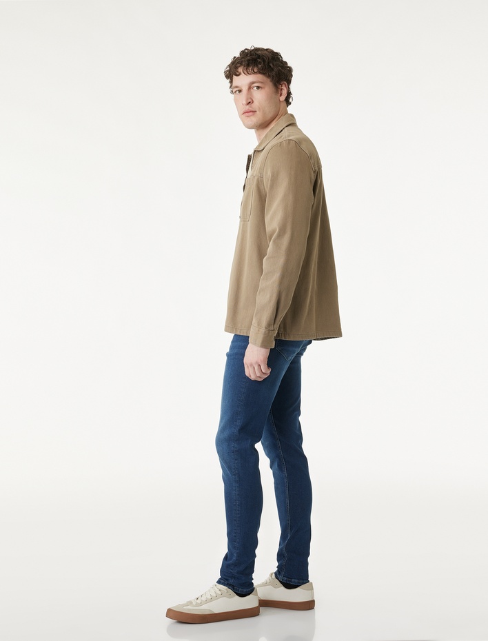  Normal Bel Pamuklu Skinny Fit Jean Pantolon - Michael Jean