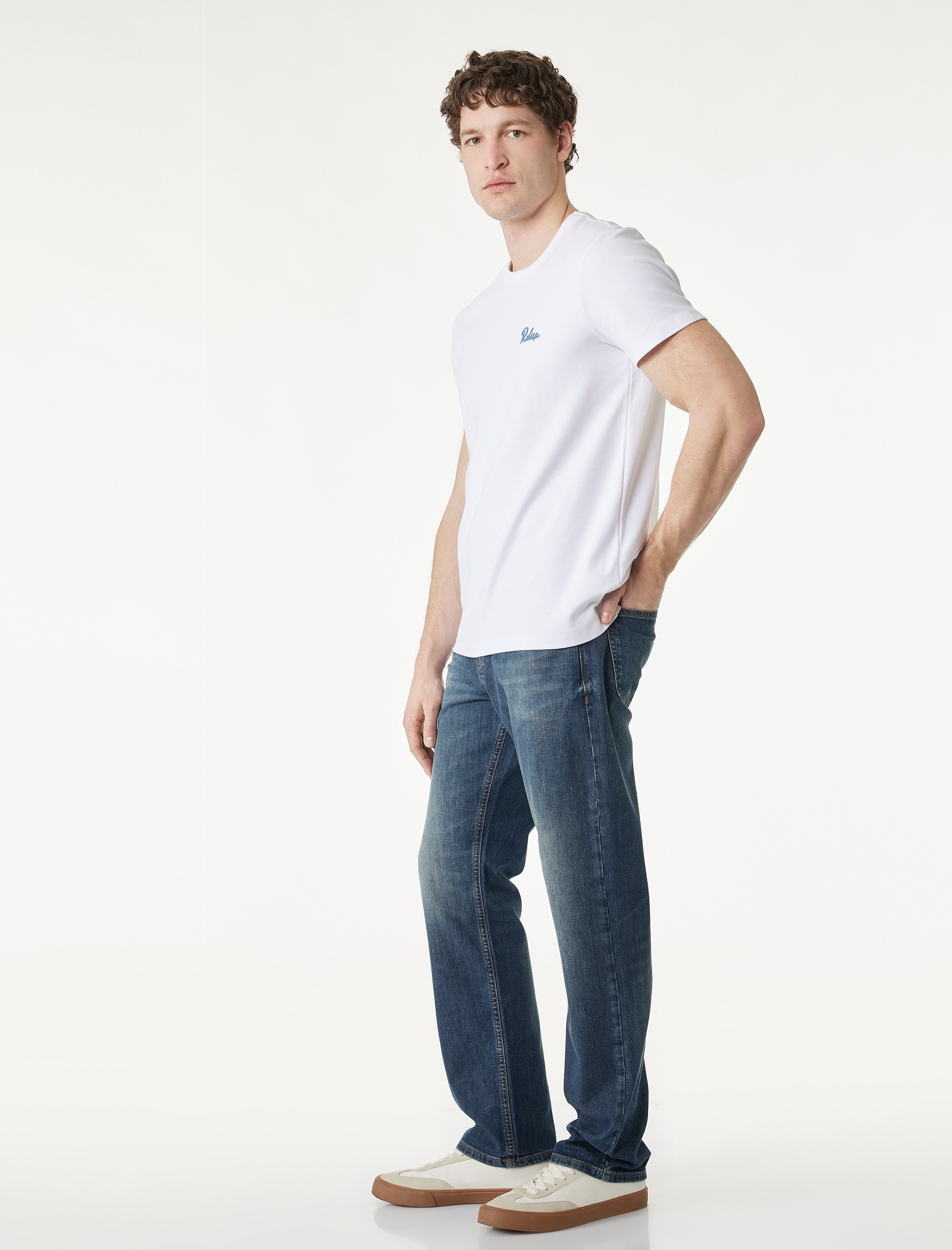   Pamuklu Düz Paça Normal Bel Straight Fit Jean Pantolon - Mark Jean