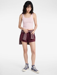 Slim Fit Pamuklu U Yaka Dantel Detaylı Kolsuz Bluz