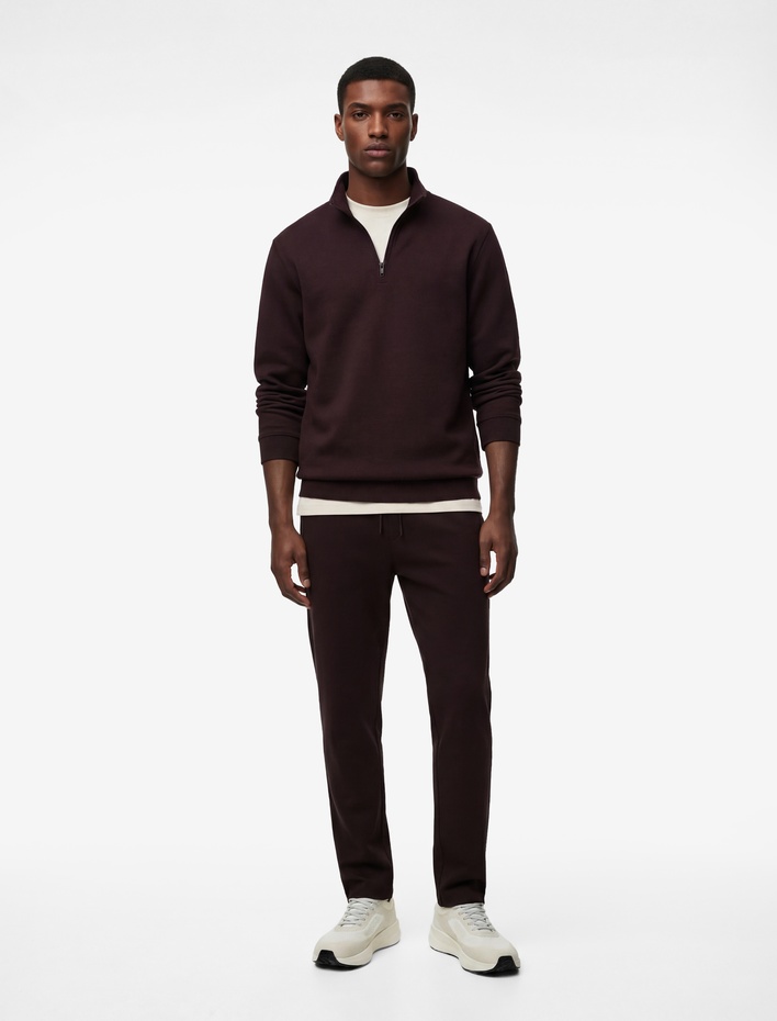  Pamuklu Regular Fit Cepli Beli Bağcıklı Tapered Eşofman Altı