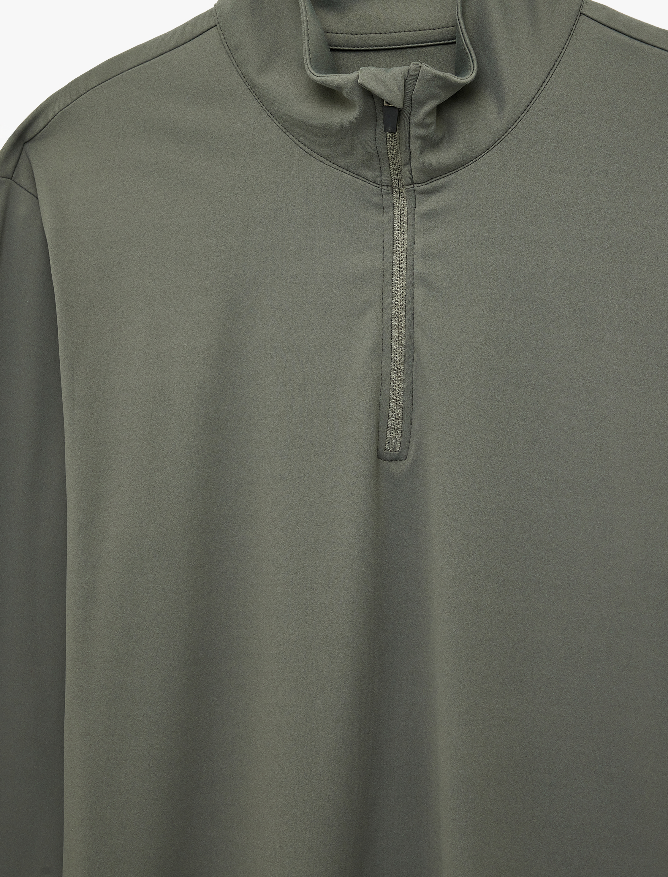   Uzun Kollu Yarım Fermuarlı Dik Yaka Spor Sweatshirt