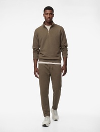 Pamuklu Cepli Duble Paça Beli Bağcıklı Tapered Spor Eşofman Altı