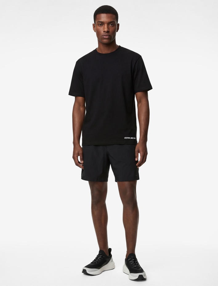  Bisiklet Yaka Rahat Kesim Viskon Karışımlı Kısa Kollu Baskılı Spor Tişört