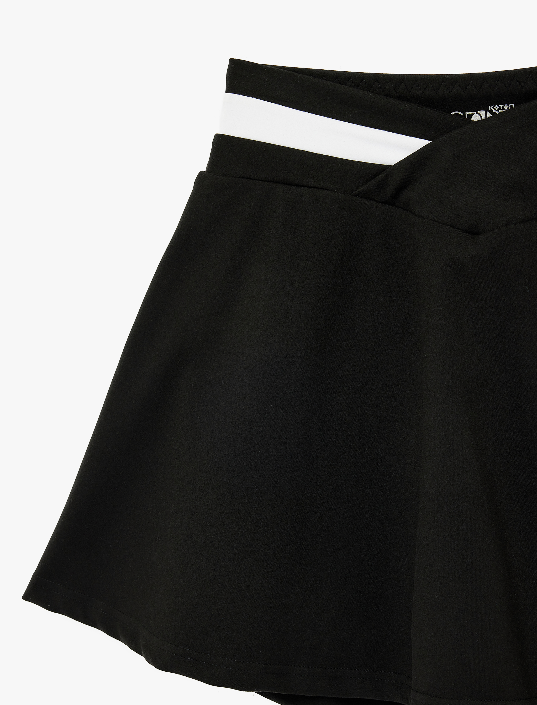   Kemer Detaylı Yüksek Bel Mini Spor Şort Etek