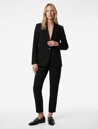 Cepli Düz Paça Viskon Karışımlı Cigarette Pantolon