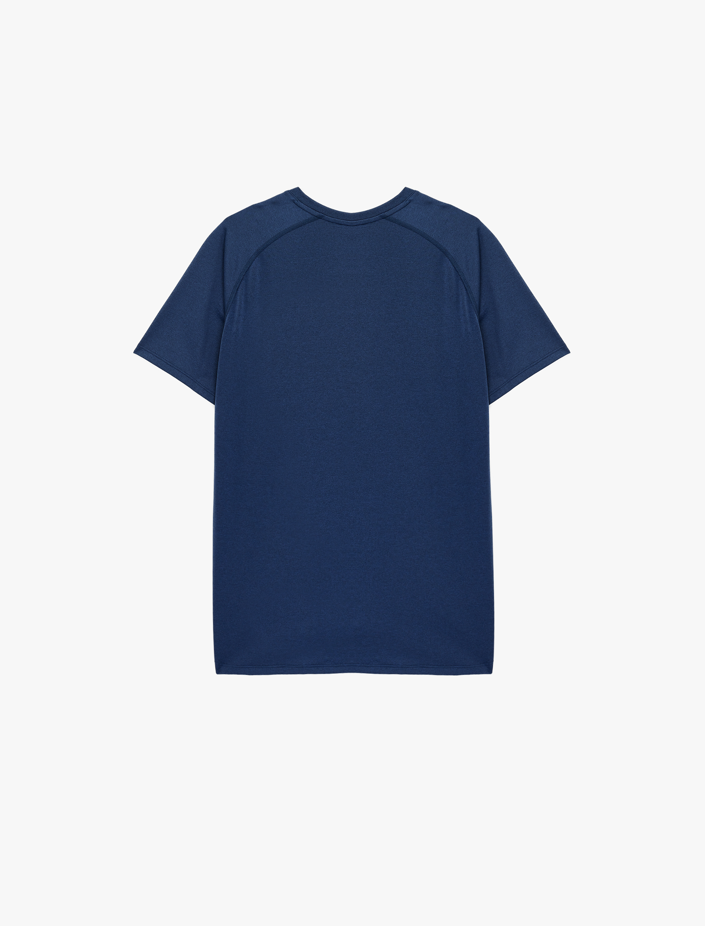   Rahat Kesim Reglan Kısa Kollu Bisiklet Yaka Spor Tişört