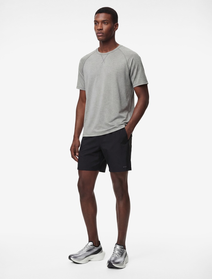  Rahat Kesim Reglan Kısa Kollu Bisiklet Yaka Spor Tişört