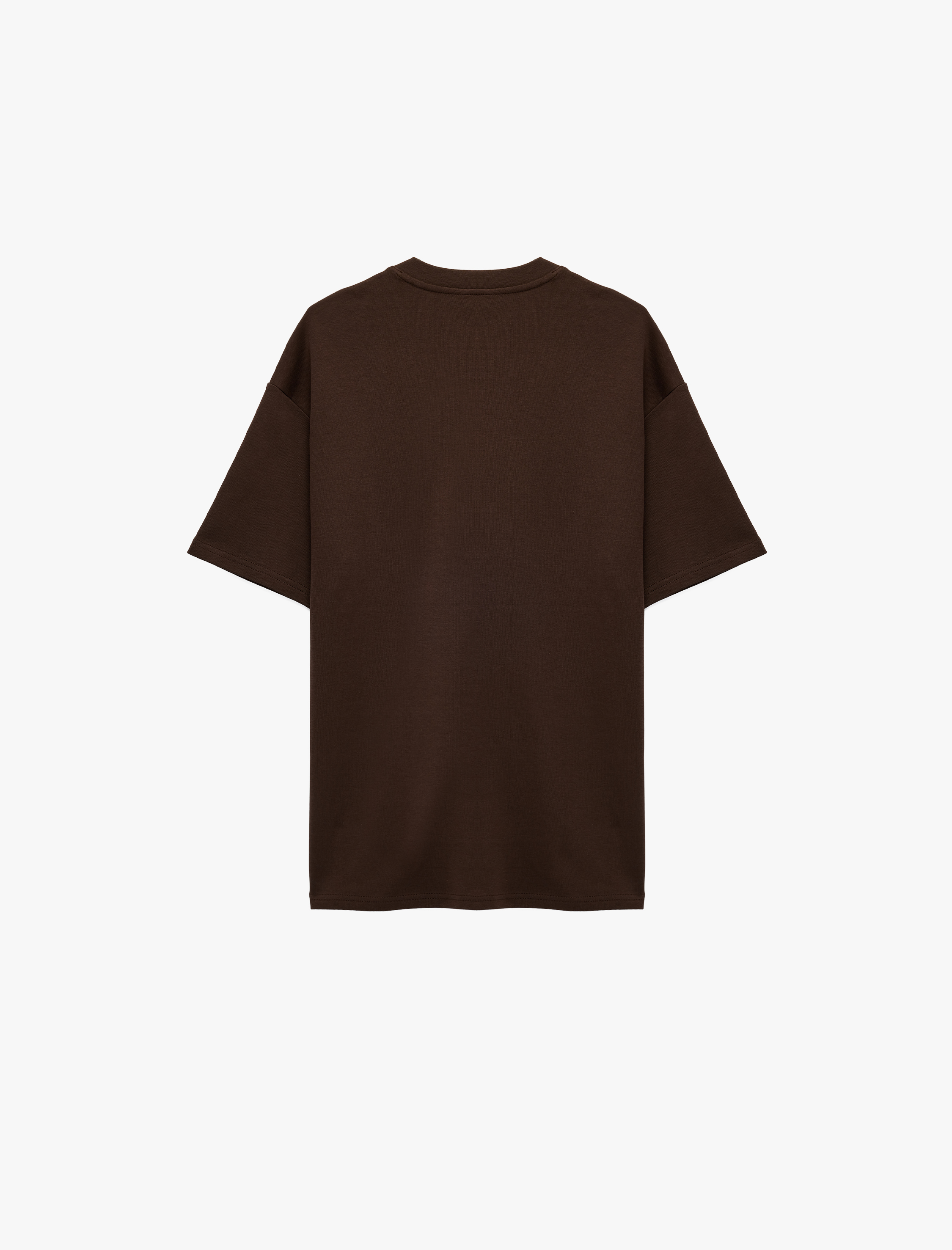   Regular Fit Kısa Kollu Bisiklet Yaka Pamuklu Basic Spor Tişört