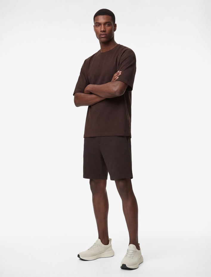  Regular Fit Kısa Kollu Bisiklet Yaka Pamuklu Basic Spor Tişört