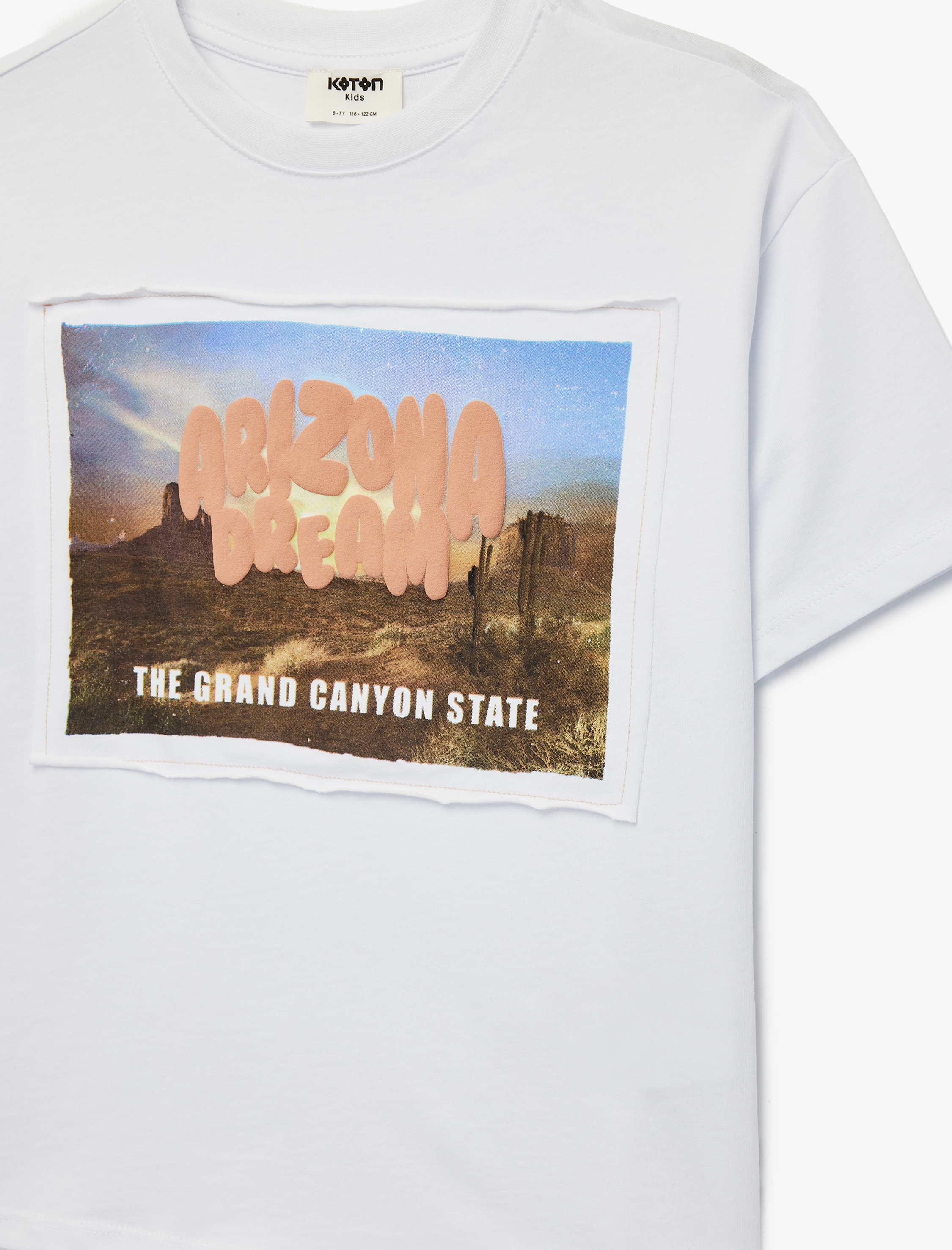  Erkek Çocuk Pamuklu Bisiklet Yaka Kısa Kollu Baskılı Tişört