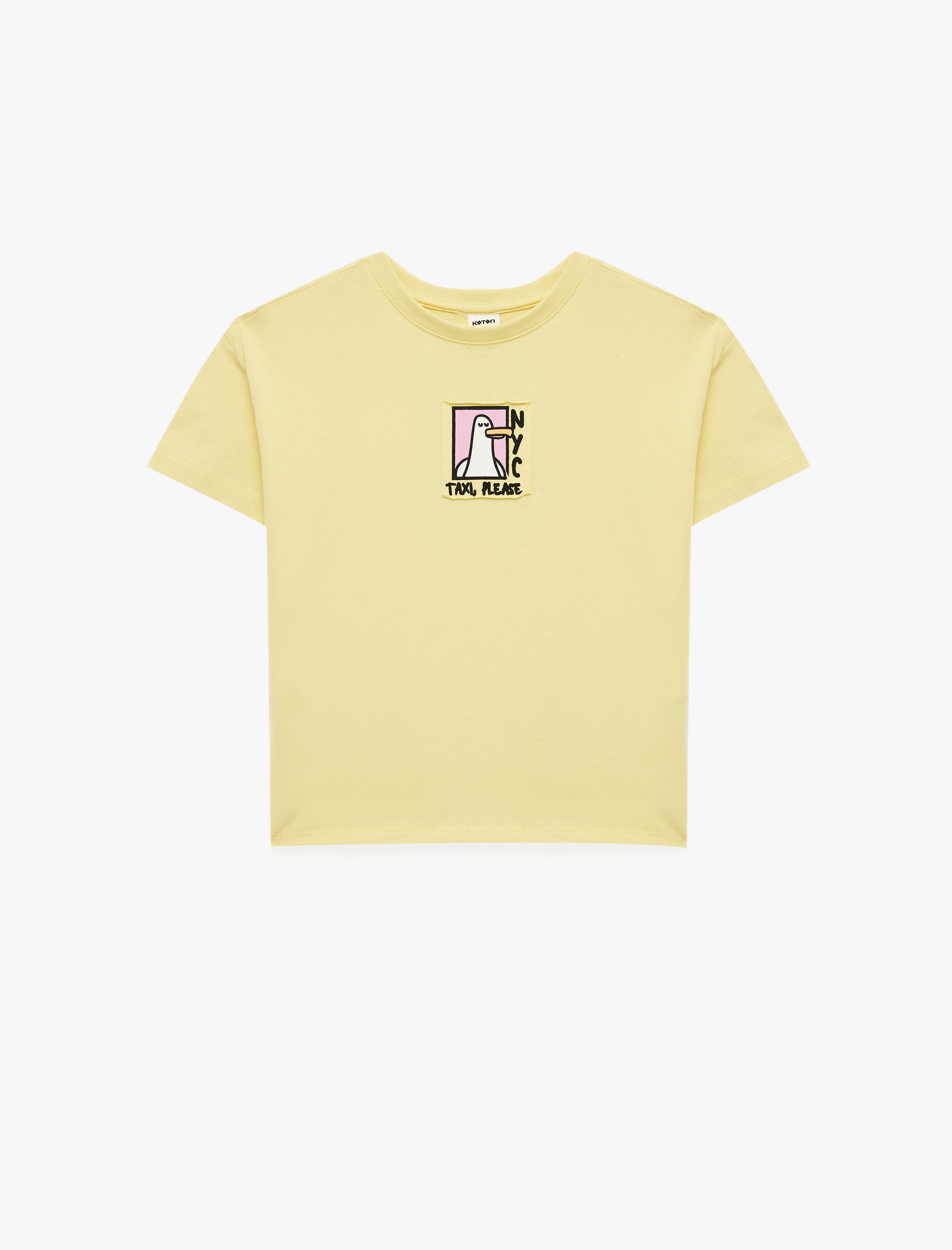  Erkek Bebek Kısa Kollu Bisiklet Yaka Pamuklu Arkası Baskılı Tişört