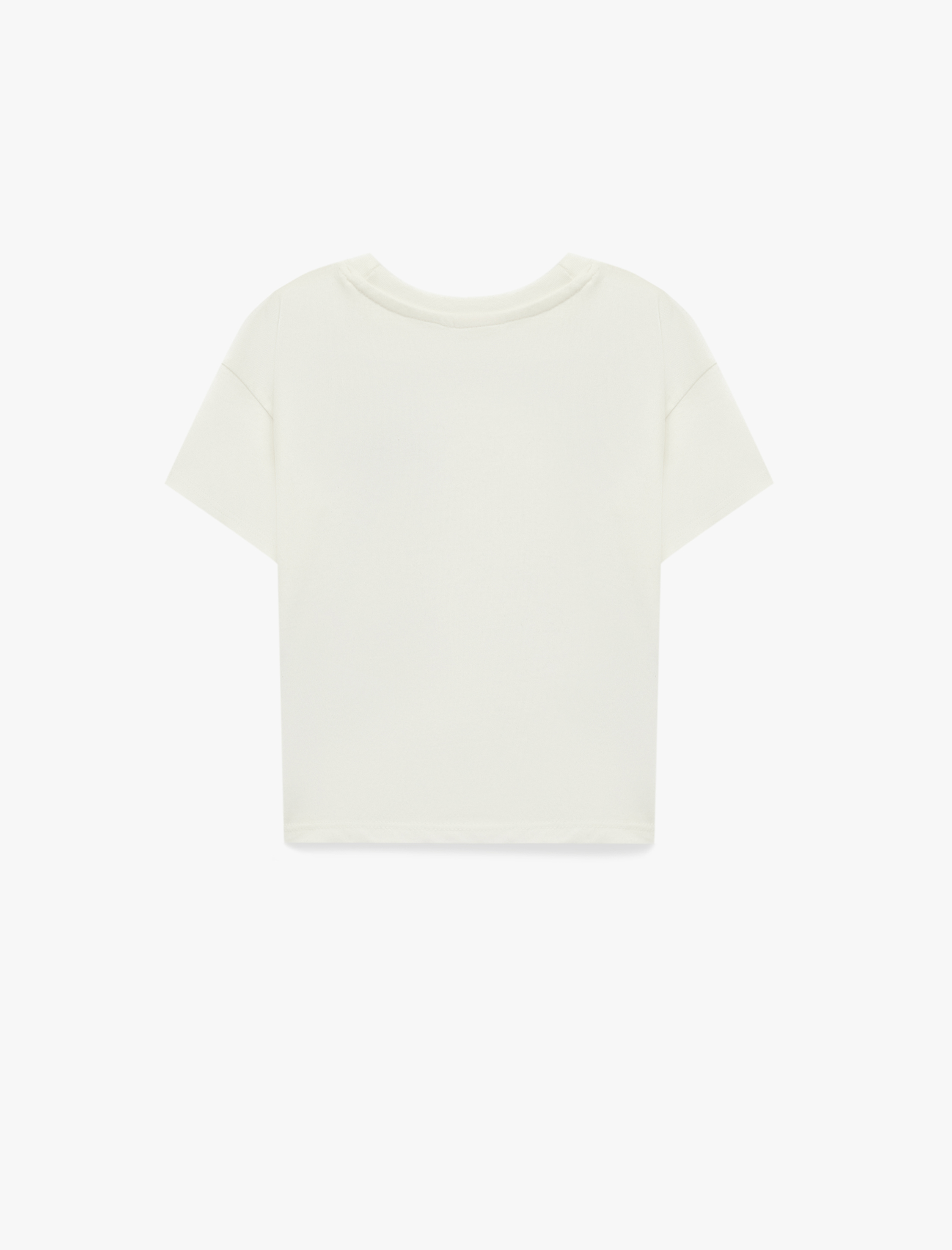  Erkek Bebek Pamuklu Bisiklet Yaka Kısa Kollu Araba Nakışlı Oversize Tişört