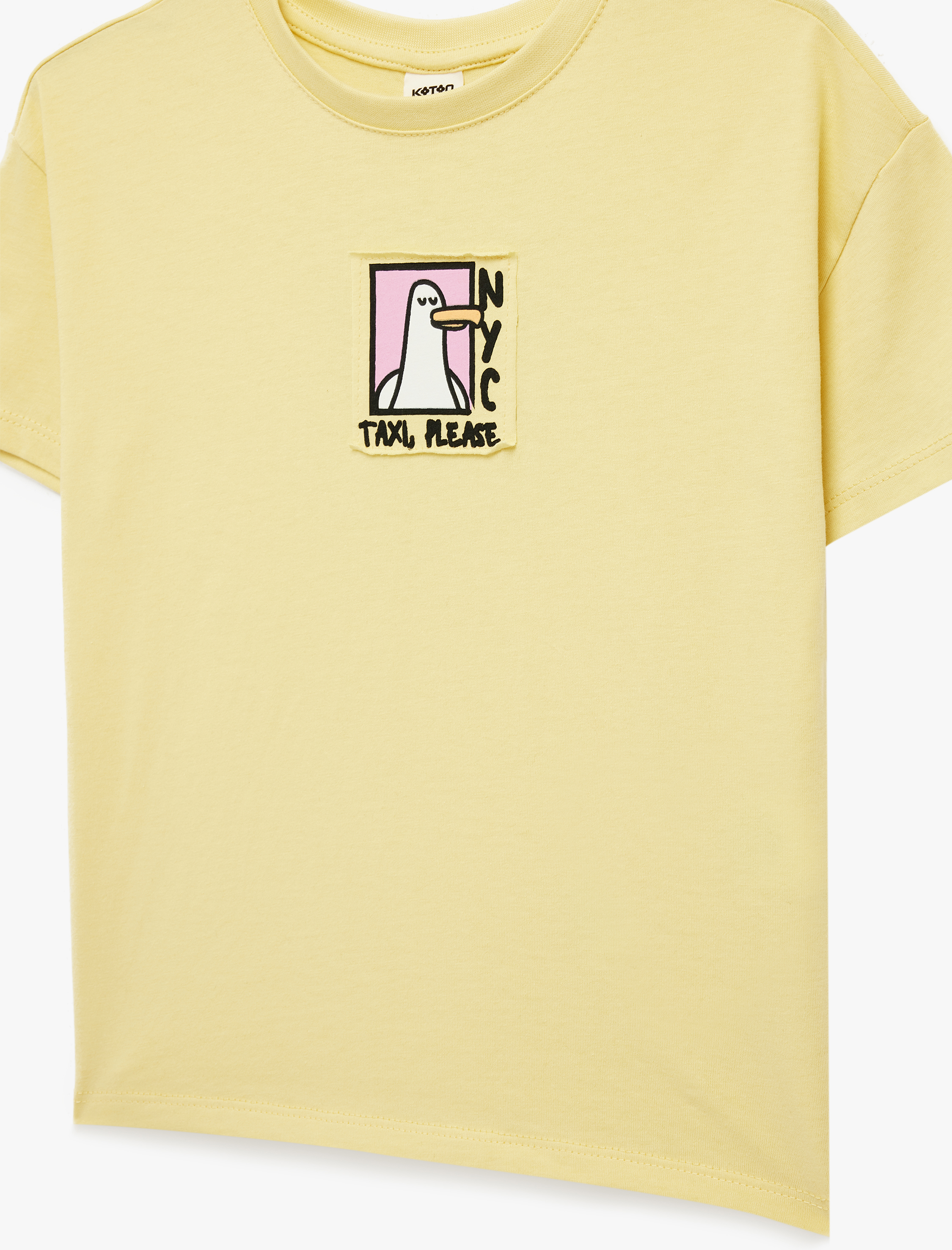  Erkek Bebek Kısa Kollu Bisiklet Yaka Pamuklu Arkası Baskılı Tişört