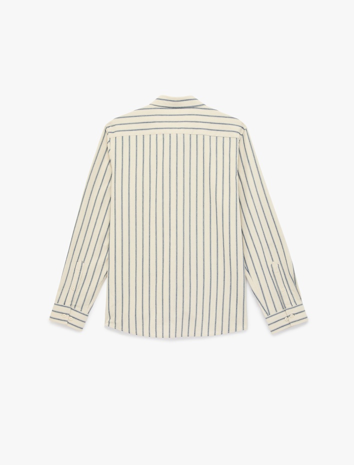  Regular Fit Klasik Yaka Pamuklu Uzun Kollu Gömlek