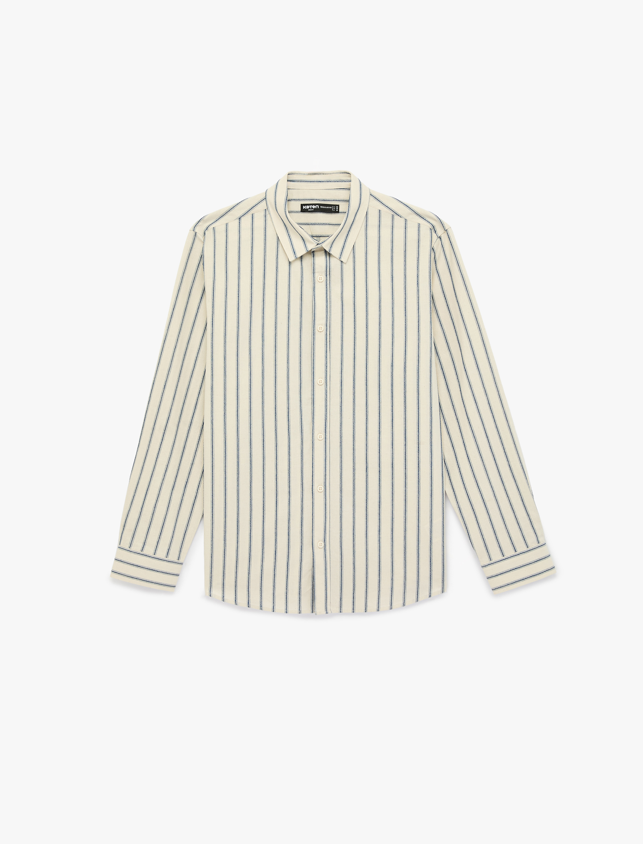   Regular Fit Klasik Yaka Pamuklu Uzun Kollu Gömlek