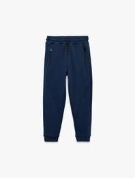 Pamuklu Fermuarlı Cep Detaylı Jogger Eşofman Altı