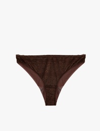 Dantel Detaylı Rahat Kalıp Brief Külot