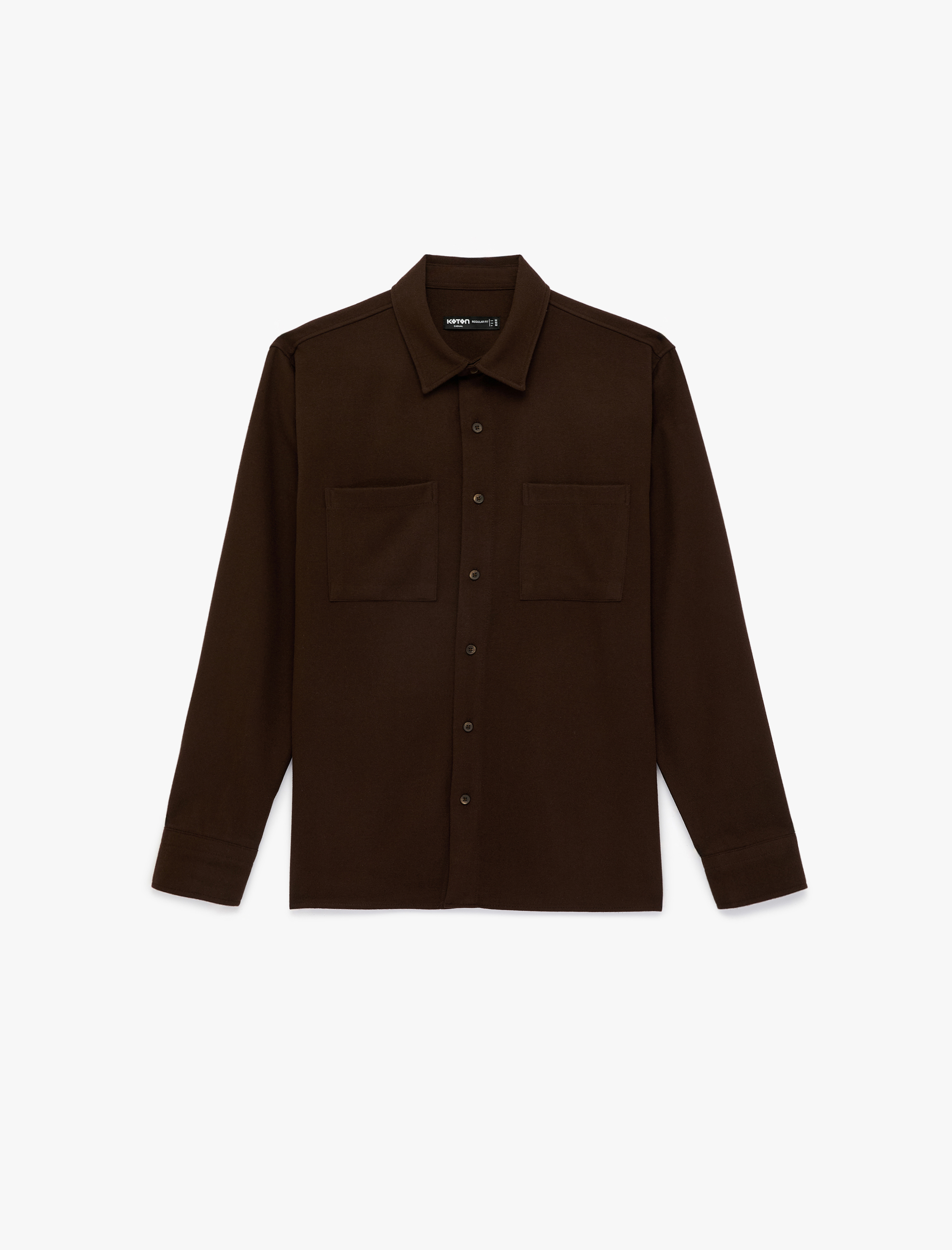   Regular Fit Cepli Klasik Yaka Uzun Kollu Gömlek