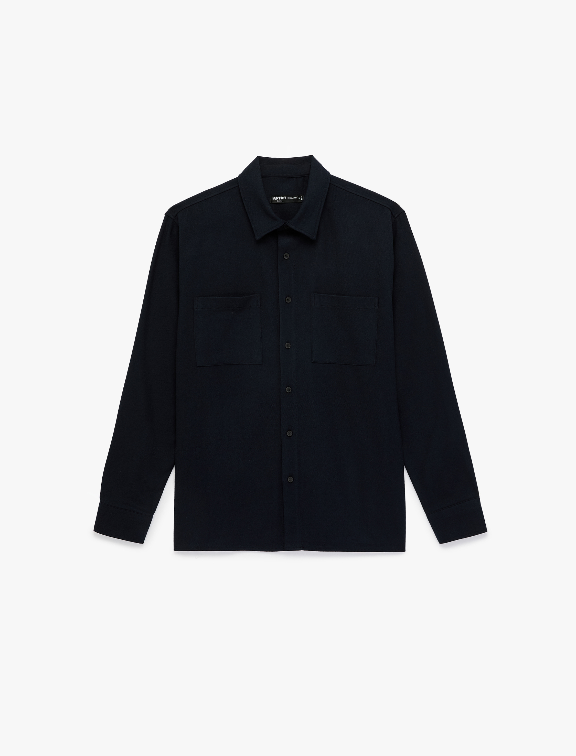   Regular Fit Cepli Klasik Yaka Uzun Kollu Gömlek