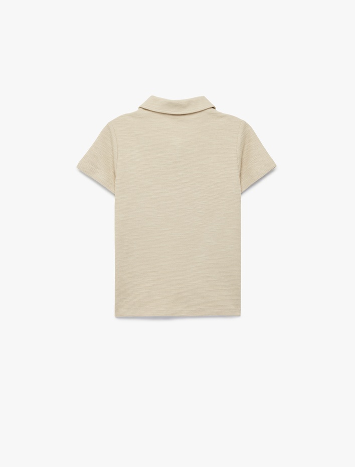 Erkek Çocuk Pamuklu Kısa Kollu Polo Yaka Tişört