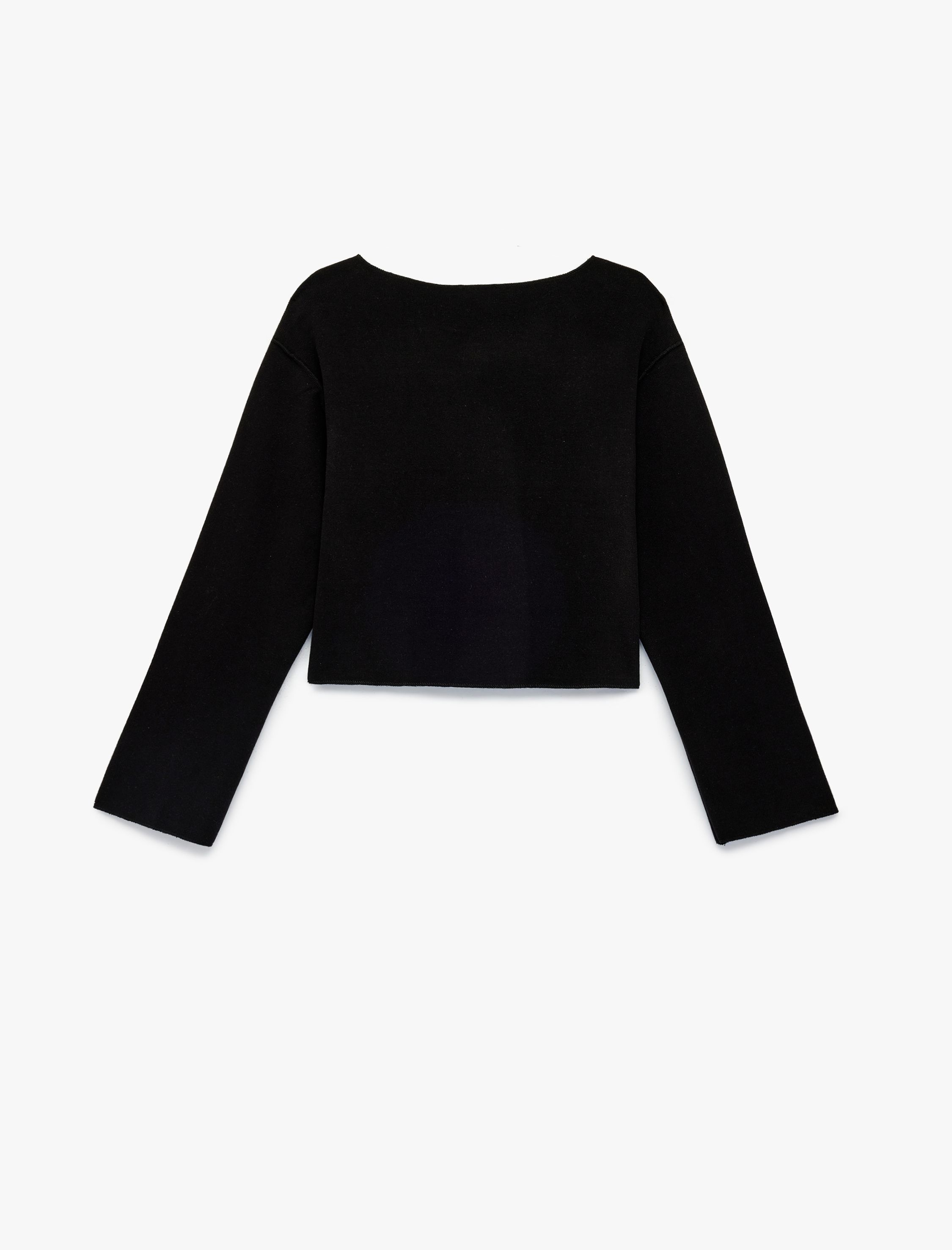  Kız Çocuk Düğmeli Uzun Kollu Bisiklet Yaka Hırka