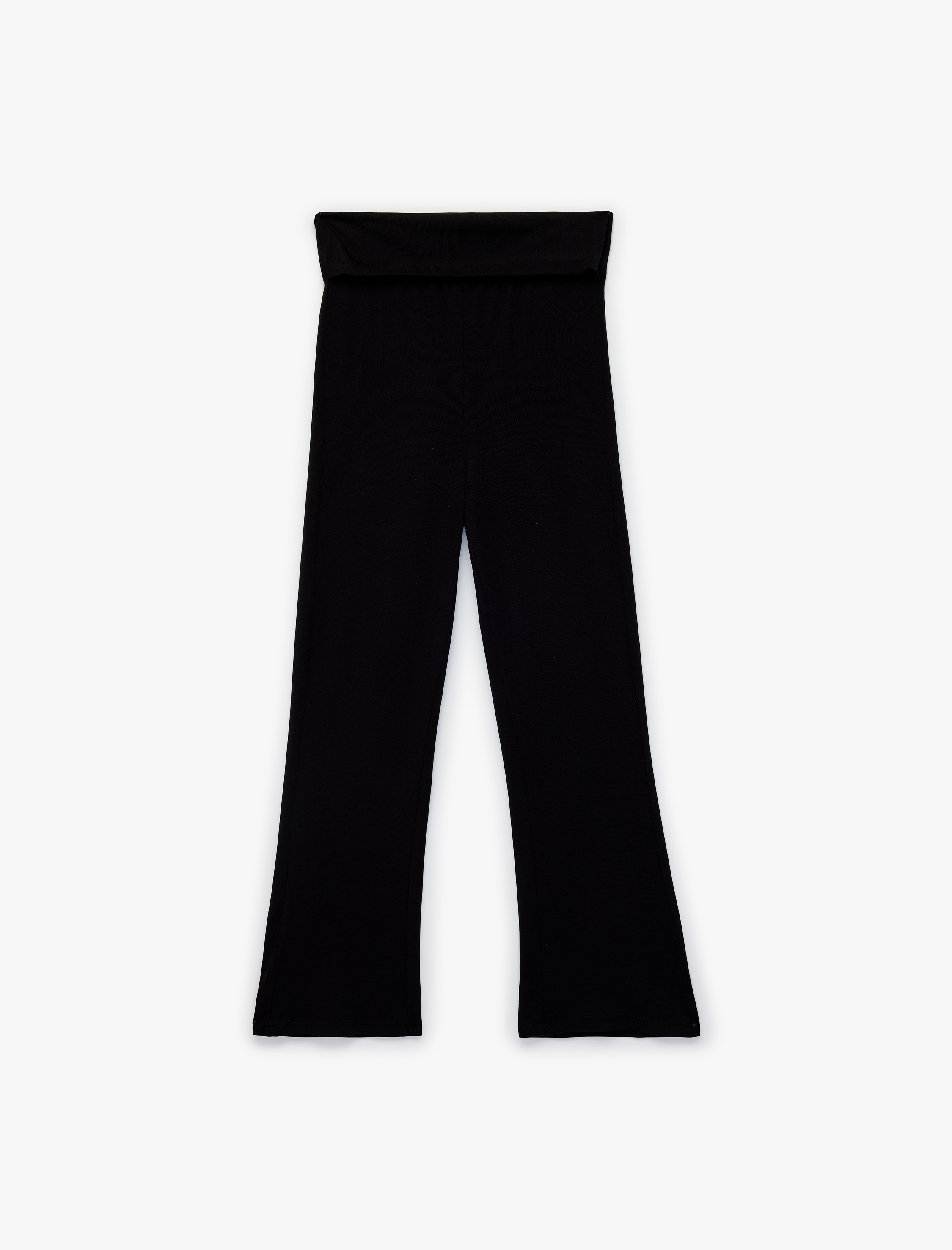  Kız Çocuk Viskon Slim Fit İspanyol Paça Tayt