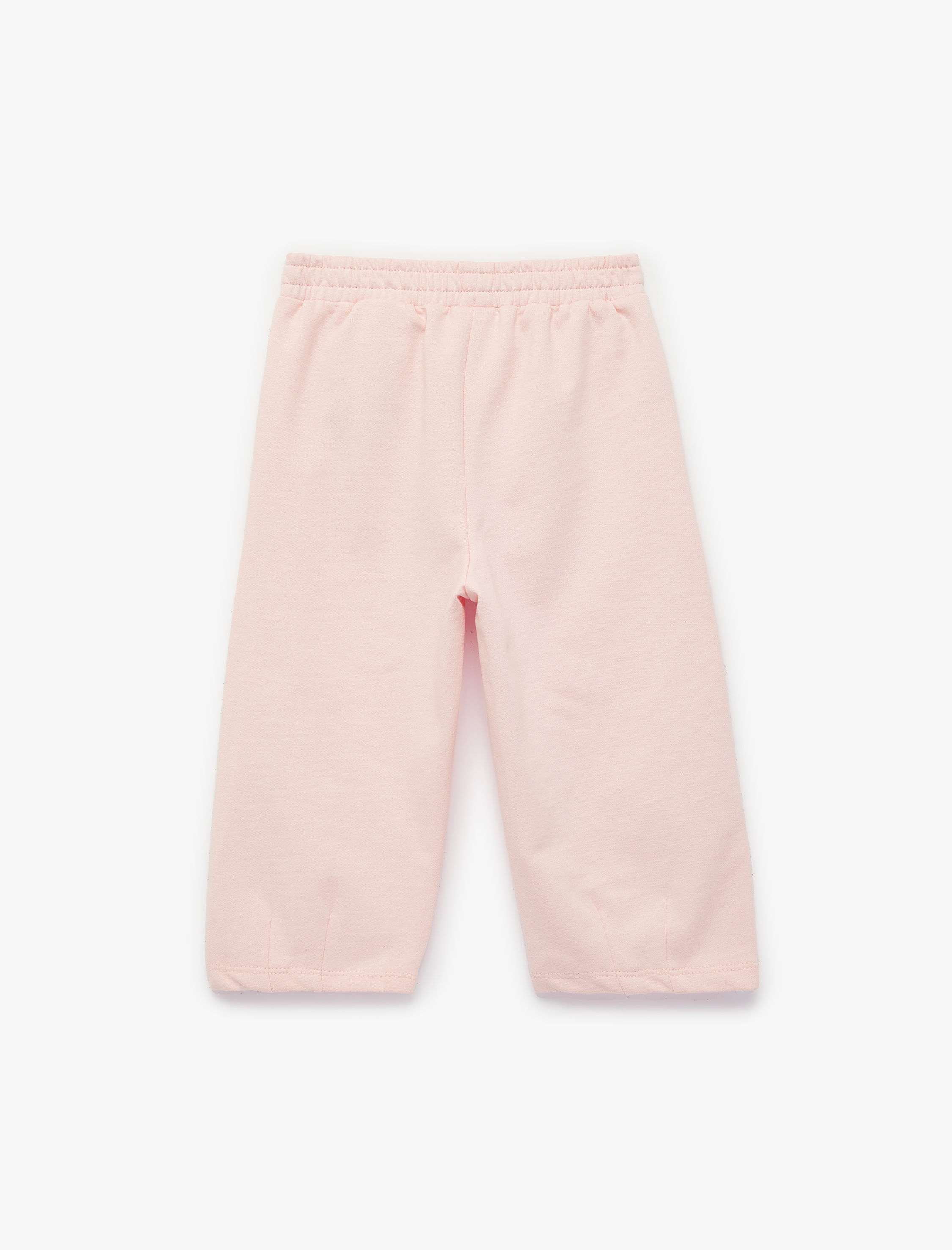  Kız Bebek Şardonlu Beli Lastikli Basic Jogger Eşofman Altı