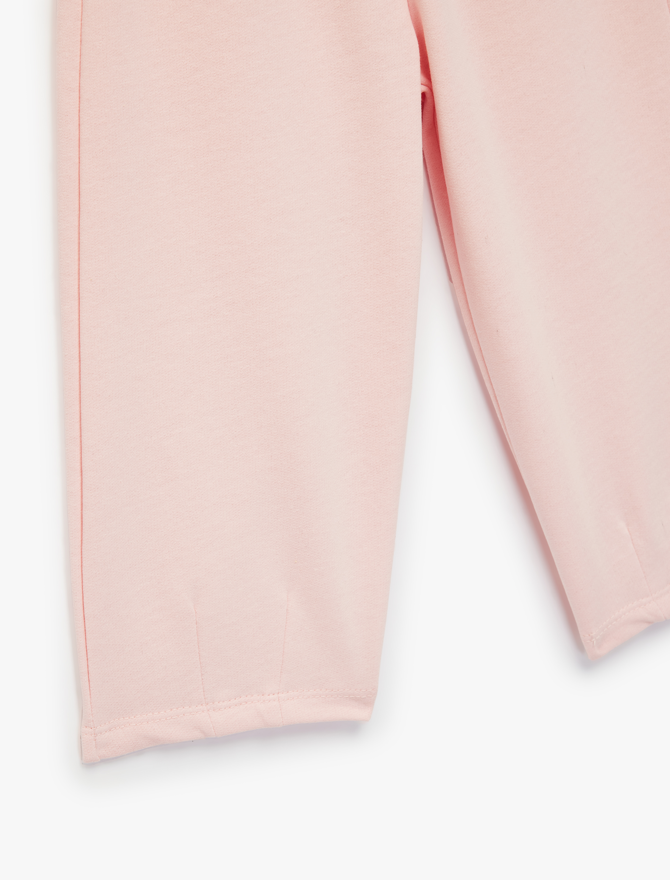  Kız Bebek Şardonlu Beli Lastikli Basic Jogger Eşofman Altı