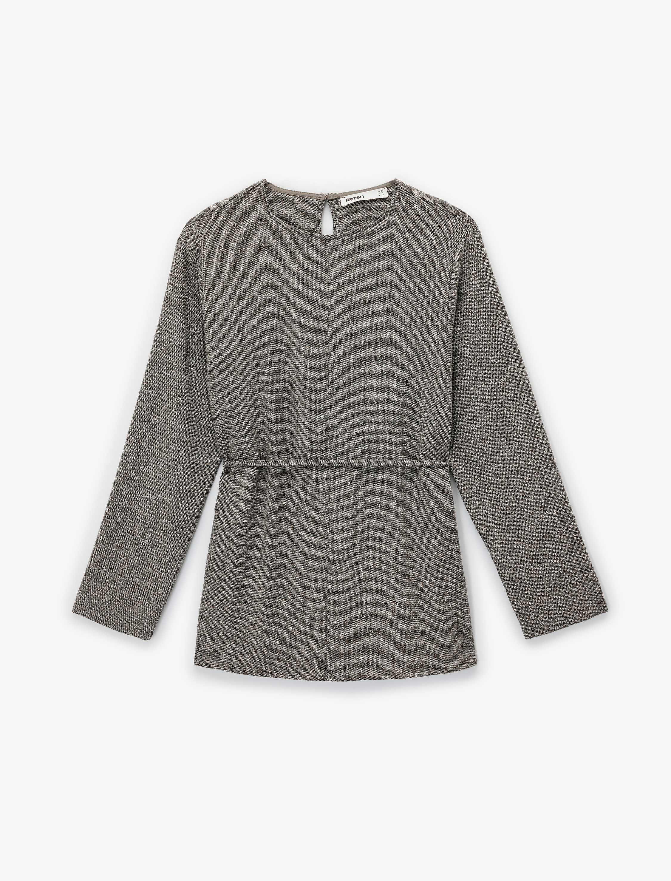   Koton X Şahika Ercümen - Uzun Kollu Bisiklet Yaka Kemerli Bluz