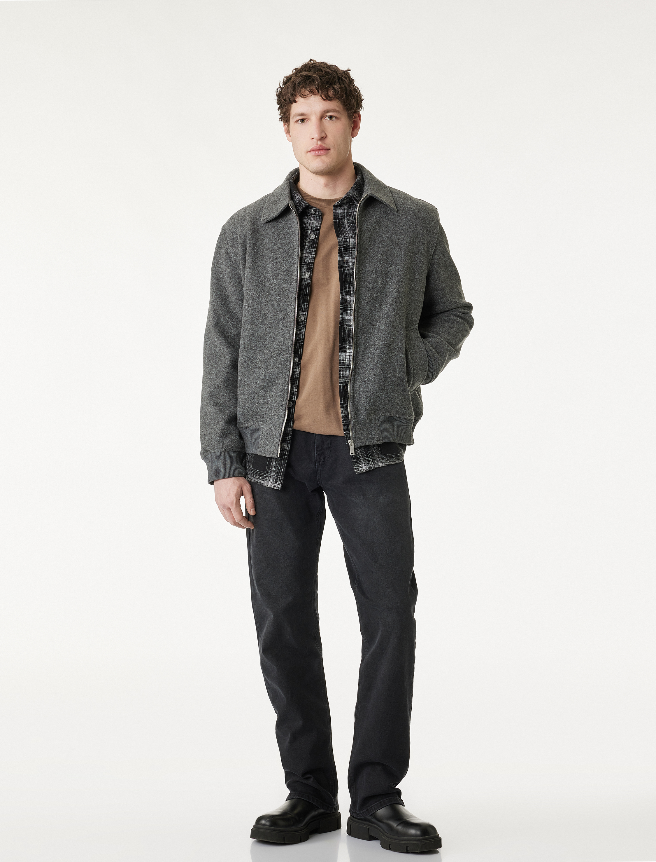   Cepli Düz Paça Pamuklu Straight Fit Jean Pantolon - Mark Jean