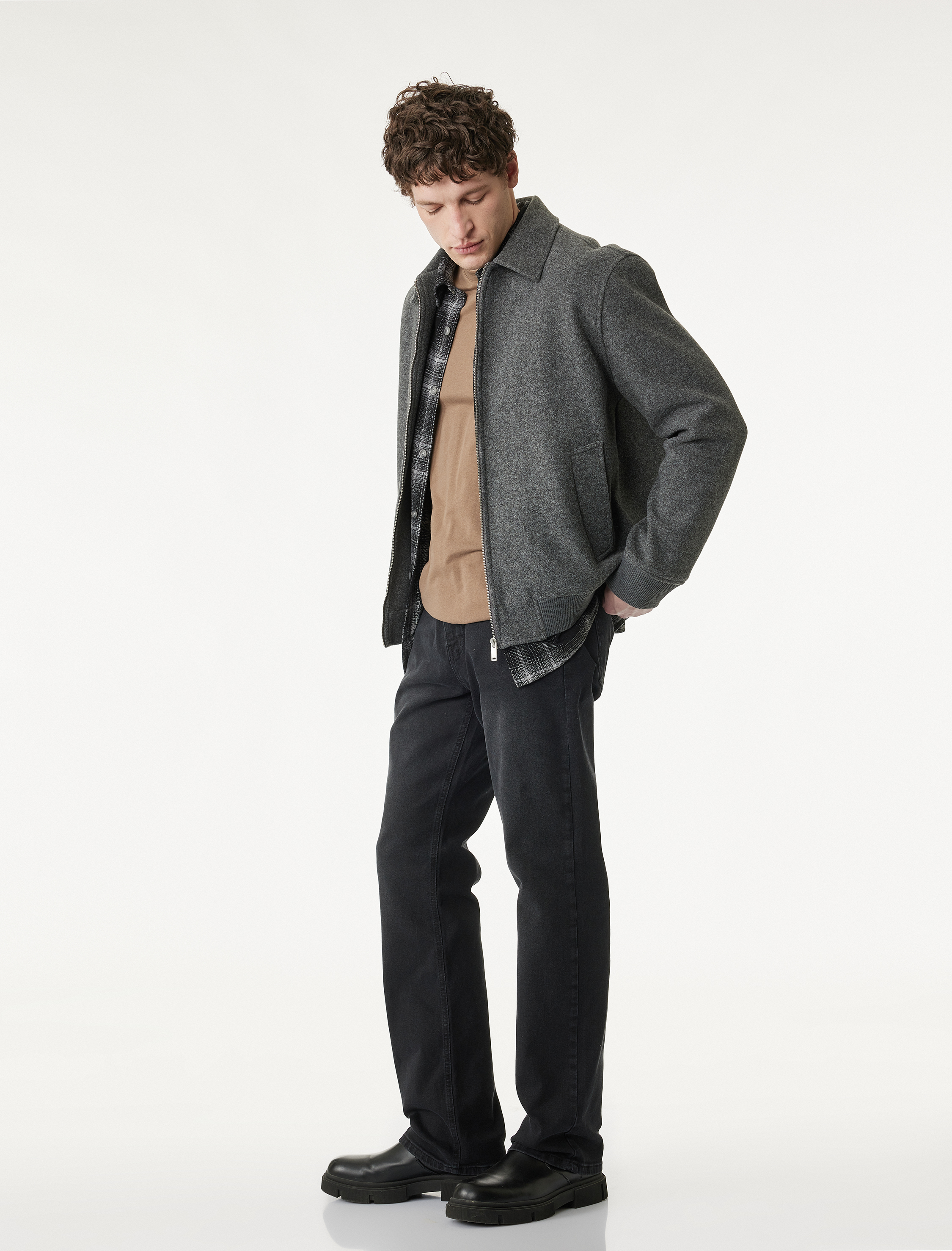   Cepli Düz Paça Pamuklu Straight Fit Jean Pantolon - Mark Jean