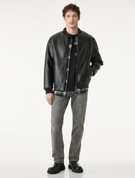 Pamuklu Normal Bel 5 Cepli Straight Fit Jean Pantolon - Mark Jean