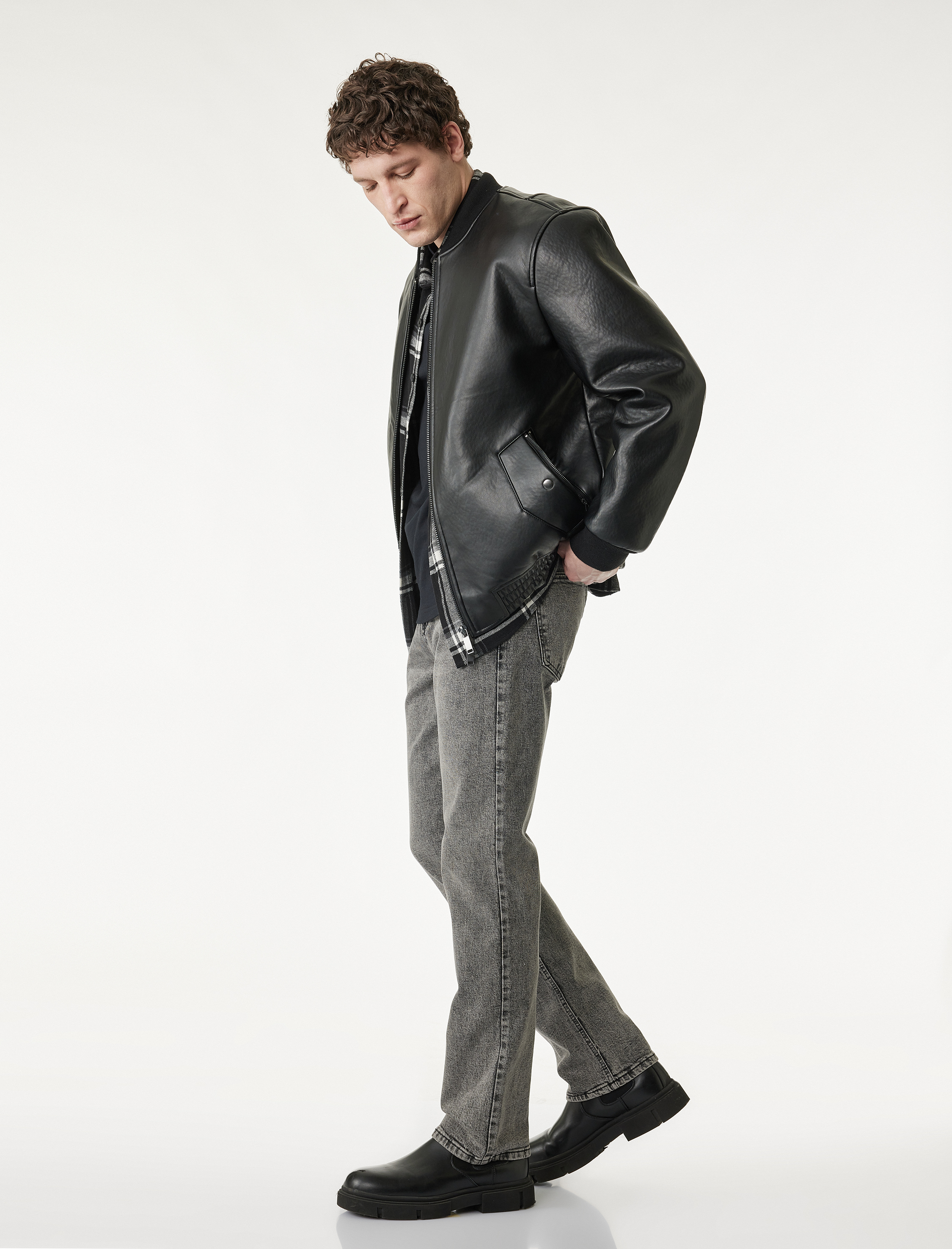   Pamuklu Normal Bel 5 Cepli Straight Fit Jean Pantolon - Mark Jean