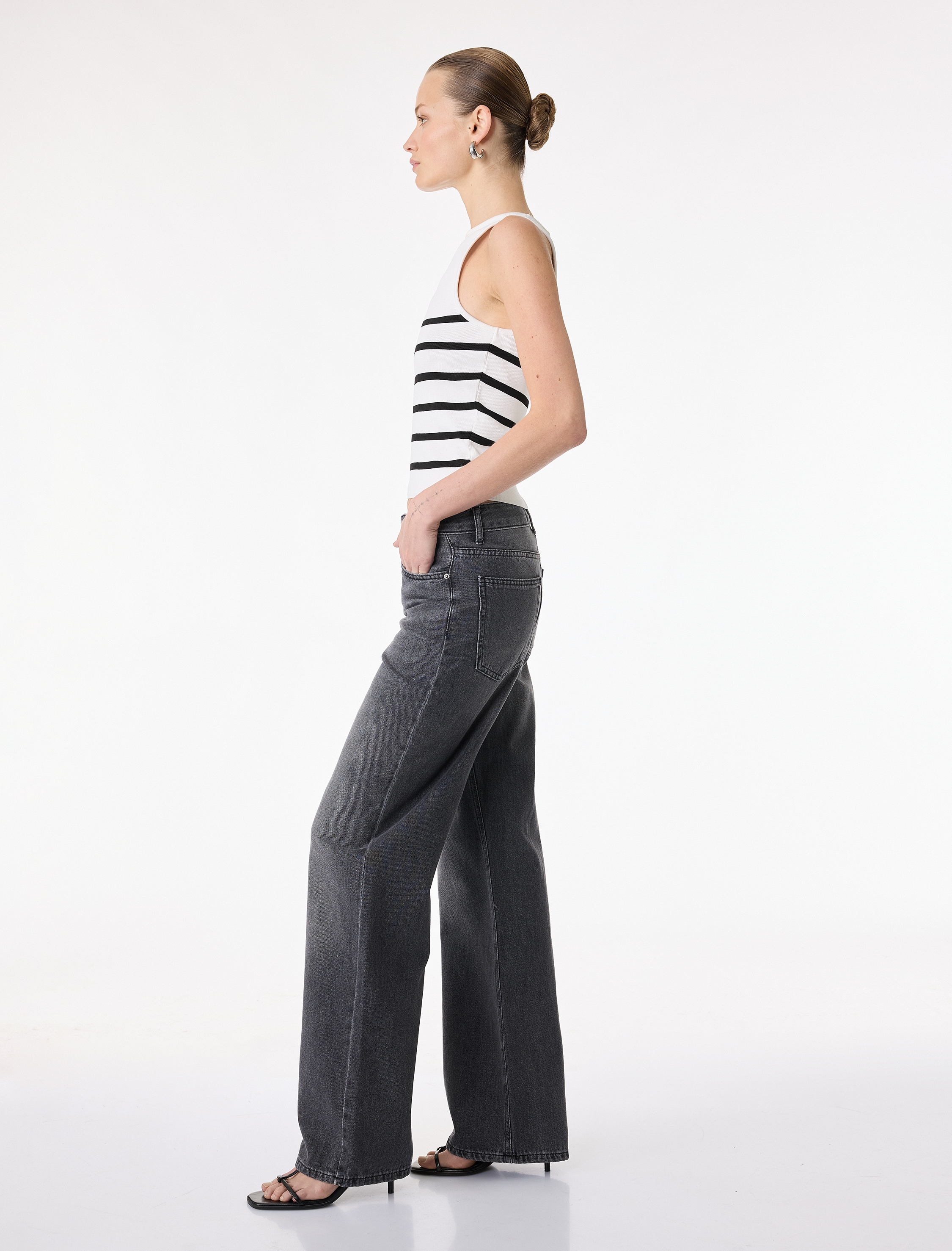   Normal Bel Düz Paça Jean Pantolon - Straight Fit Jean